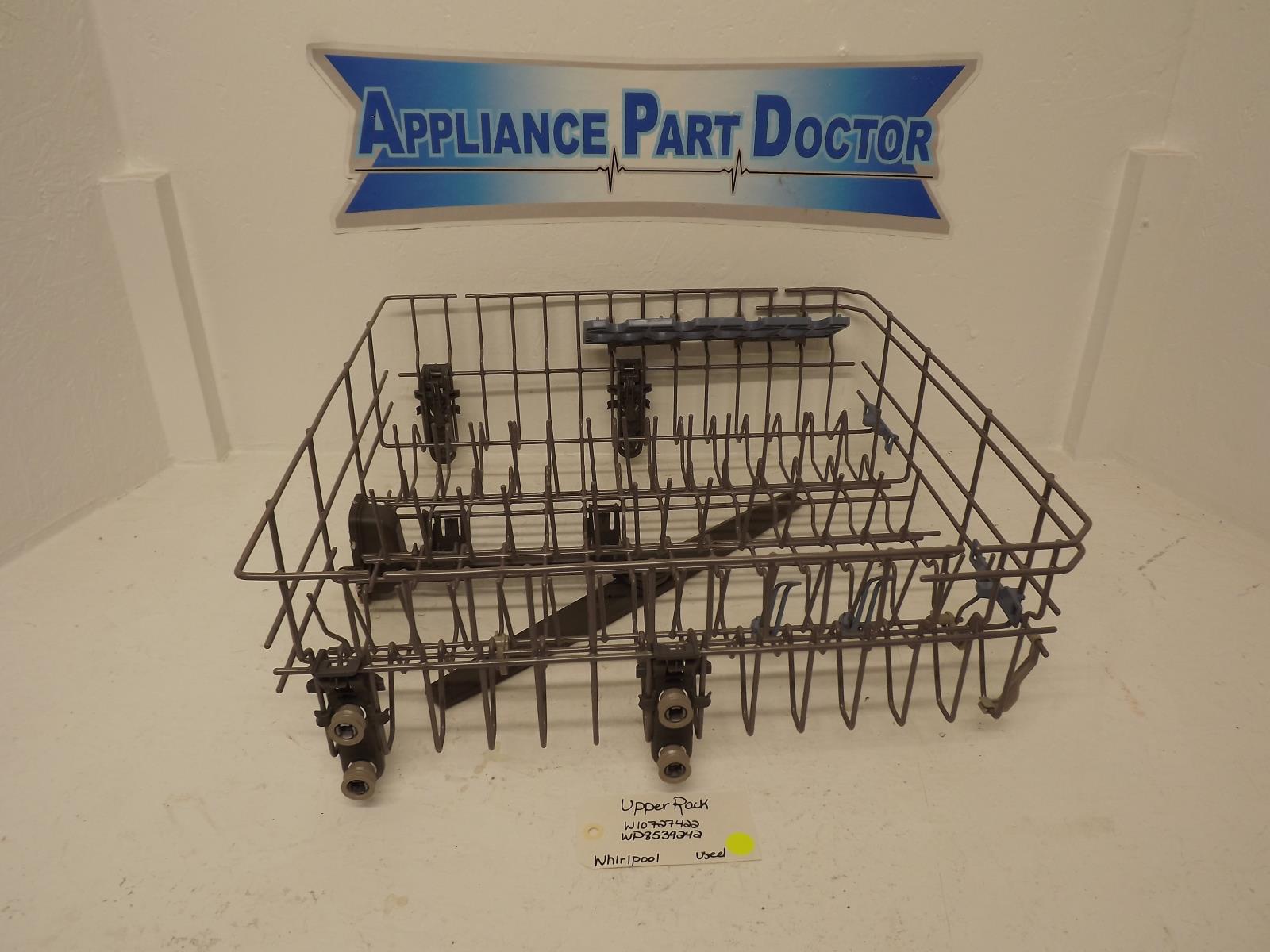Whirlpool Dishwasher W10727422 WP8539242 Upper Rack Used Whirlpool Dishwasher W10727422 WP8539242 Upper Rack Used